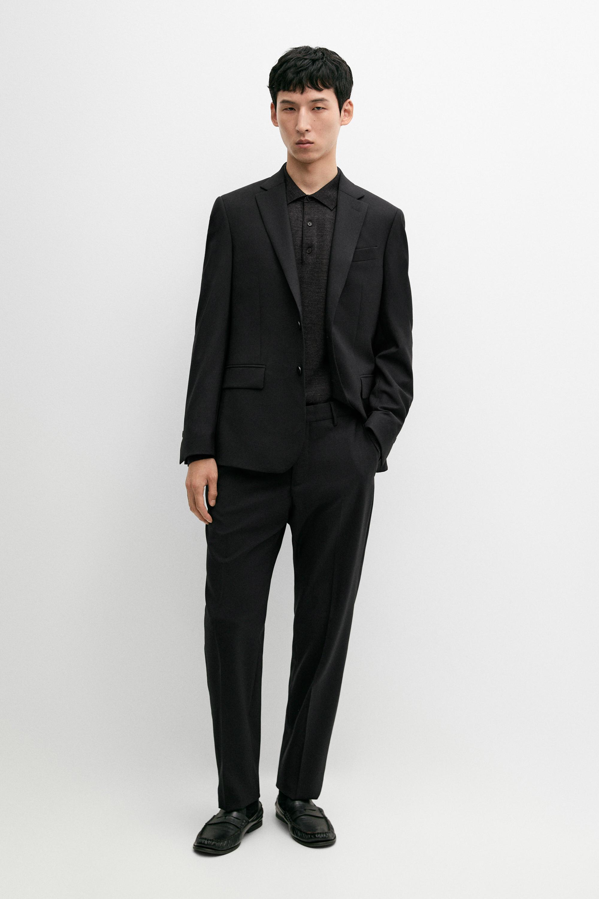 100% wool suit pants