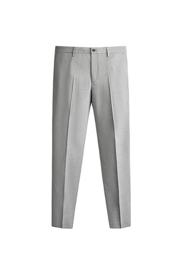 CALÇA DE ALFAIATARIA CONFORT - Cinzento da Zara