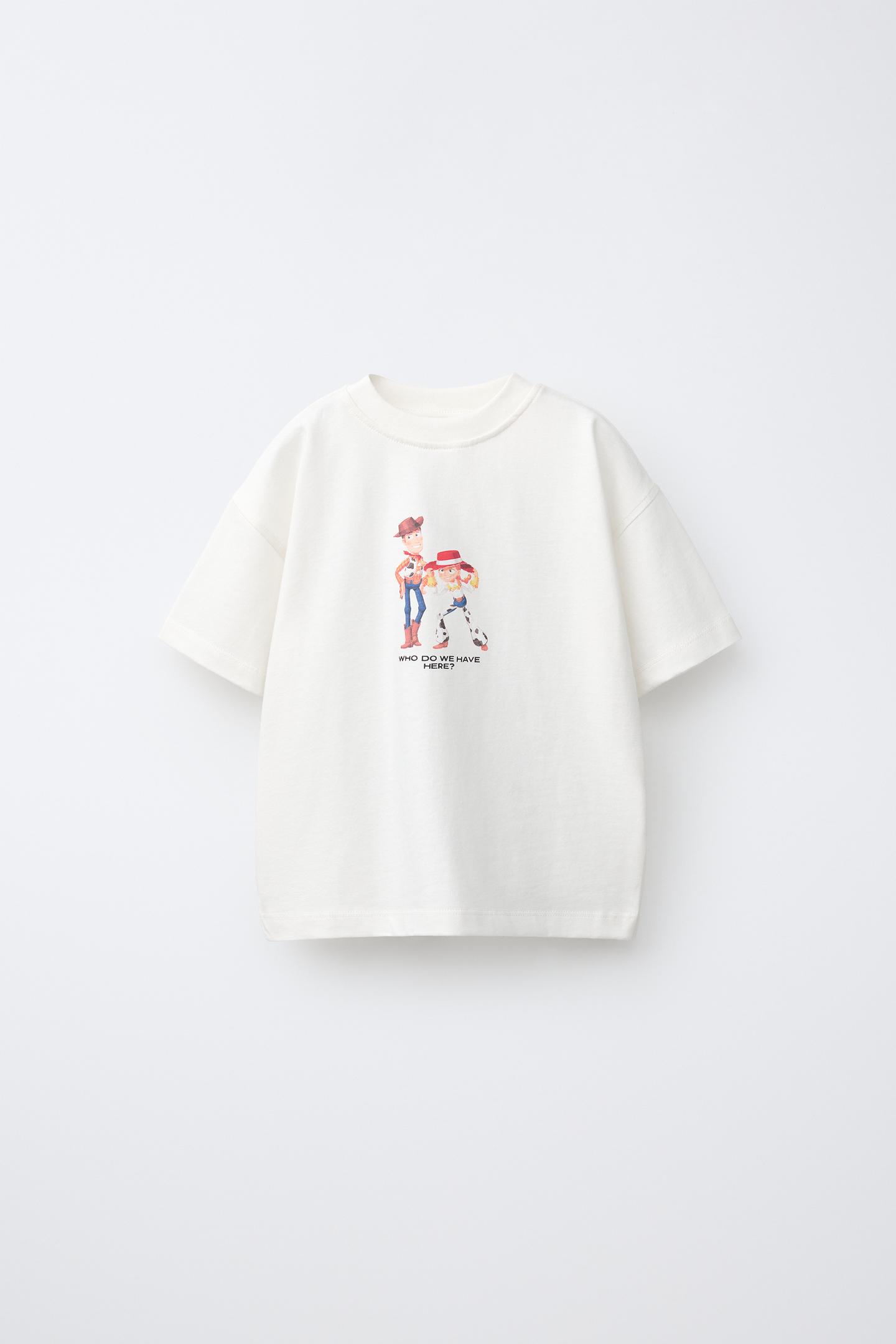 Детская футболка Zara Toy Story © Disney Pixar Print, цвет: Белый — фото 1