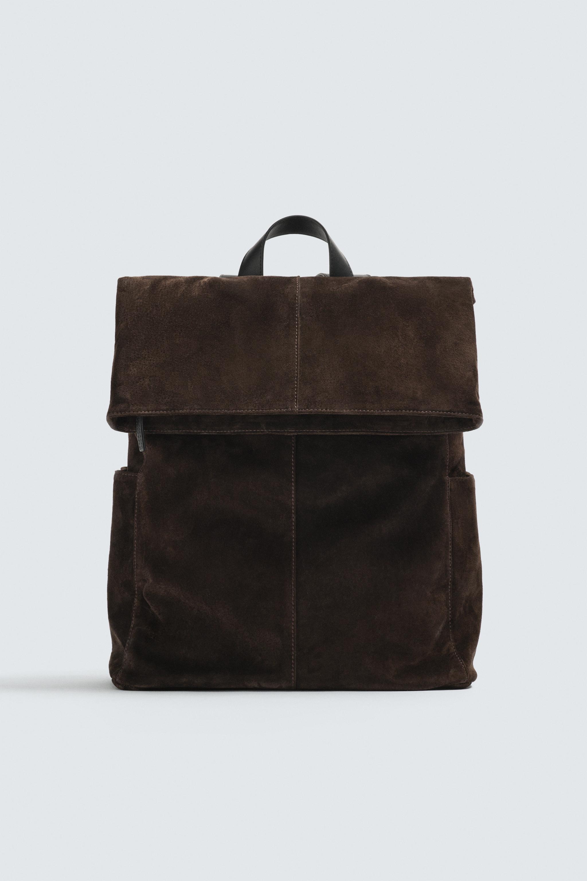 SAC À DOS EN CUIR À RABAT