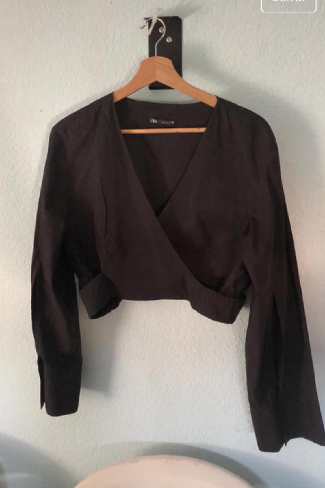 POPLIN WRAP TOP - Image 3
