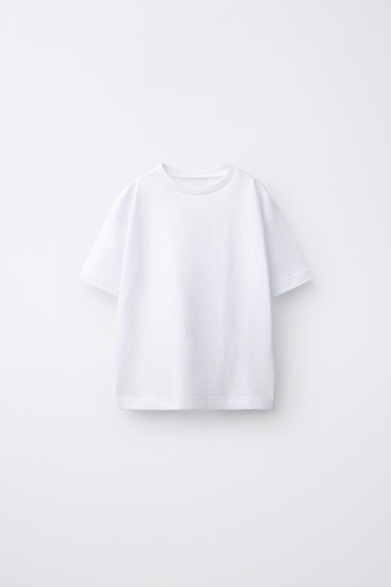 CAMISETA LISA - Blanco de Zara - Imagen 0