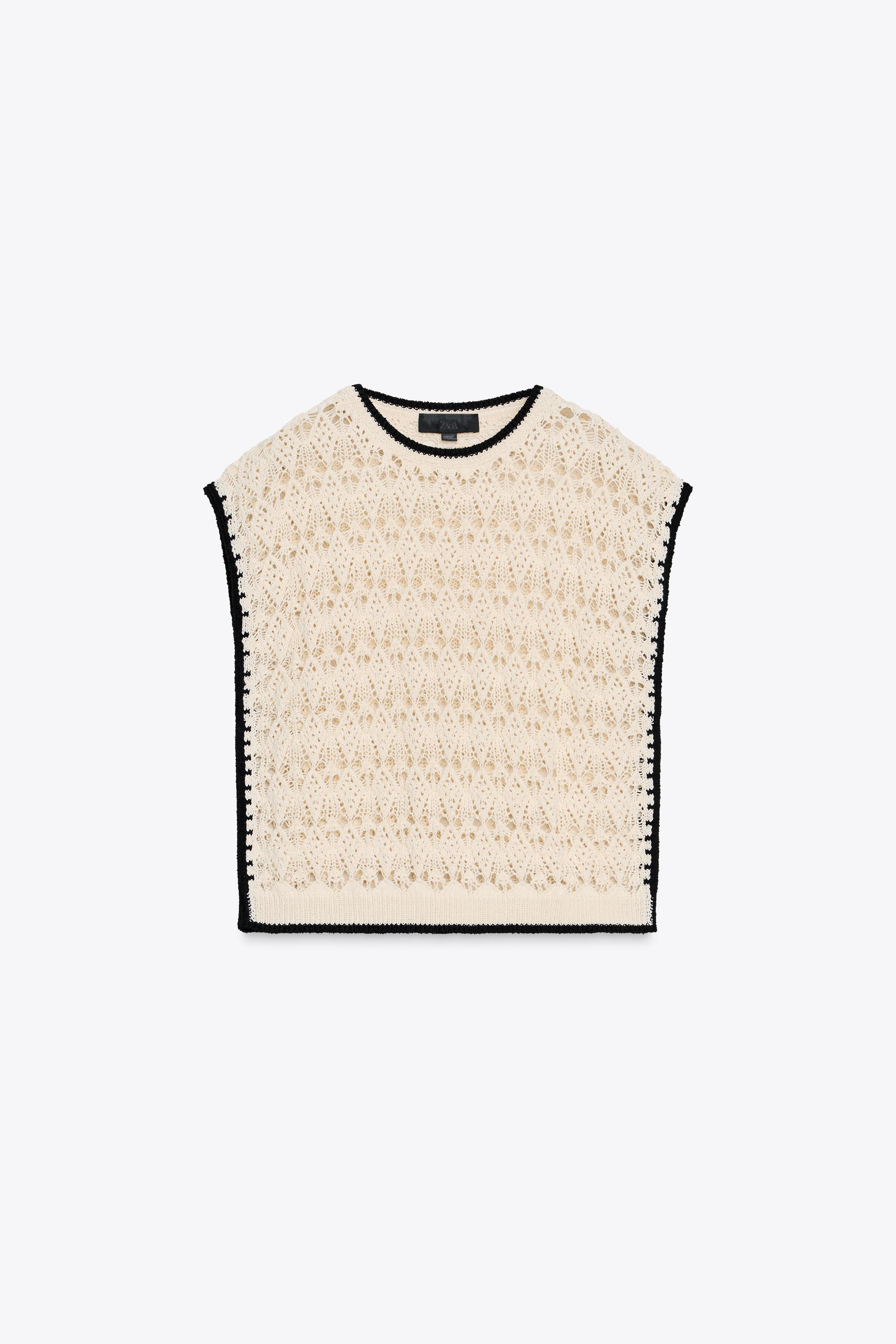 ポワンテルニットベスト - エクリュ | ZARA Japan / 日本