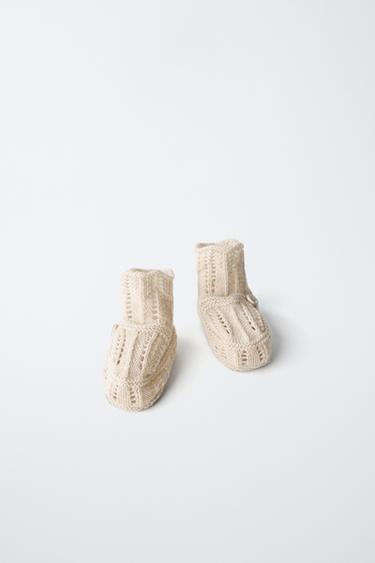 BOOTIES WITH DETAIL - Ecru White by Zara - Image 0