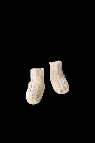 BOOTIES WITH DETAIL - Ecru White by Zara - Image 0