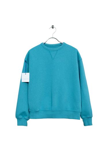 STORIESZ - SUDADERA FELPA CREW NECK - Azul claro de Zara