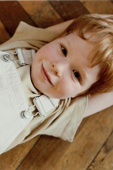 TOY STORY © DISNEY PIXAR TWILL DUNGAREES WITH PATCHES - Ecru by Zara