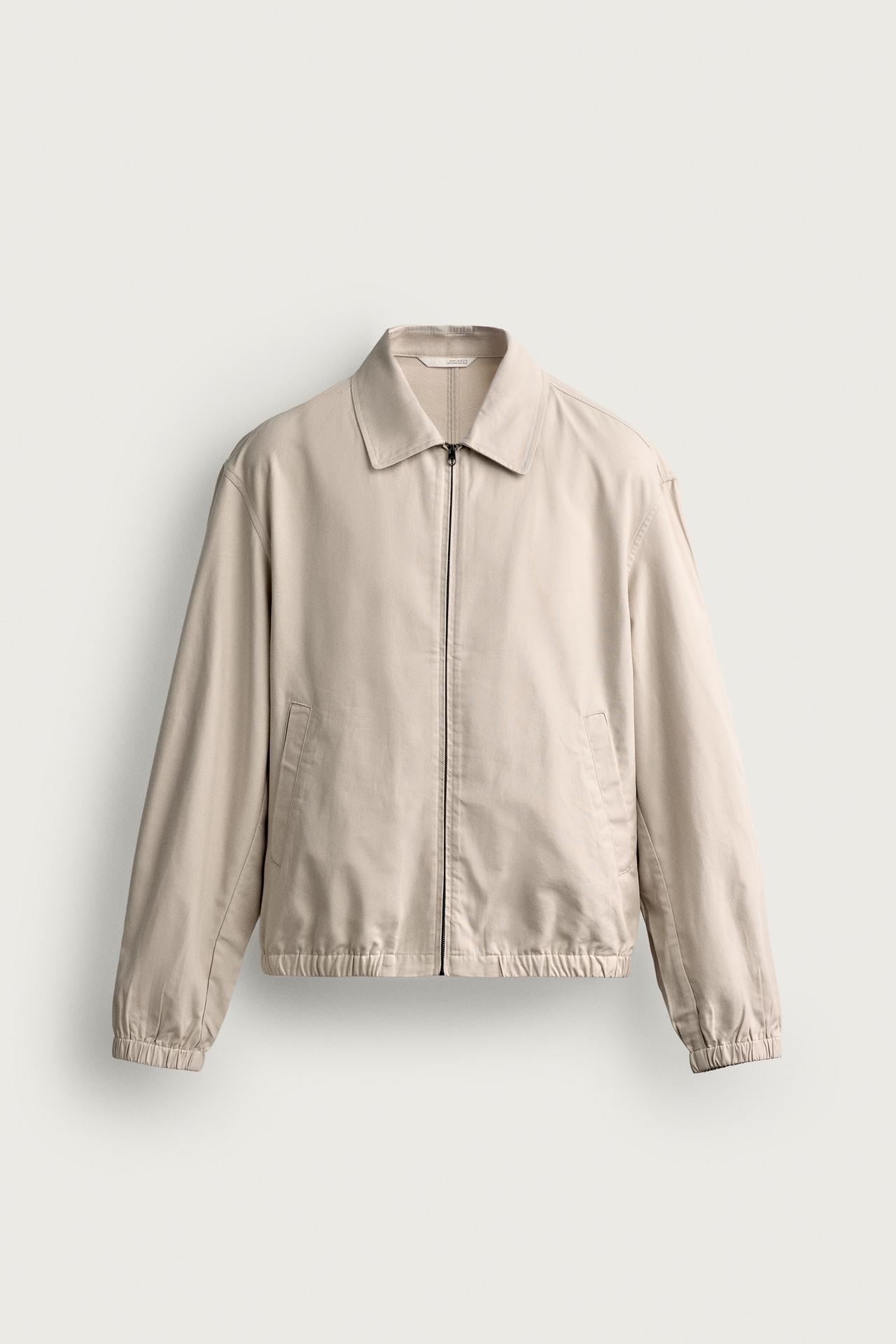 LIGHTWEIGHT COTTON-LYOCELL JACKET — Sand