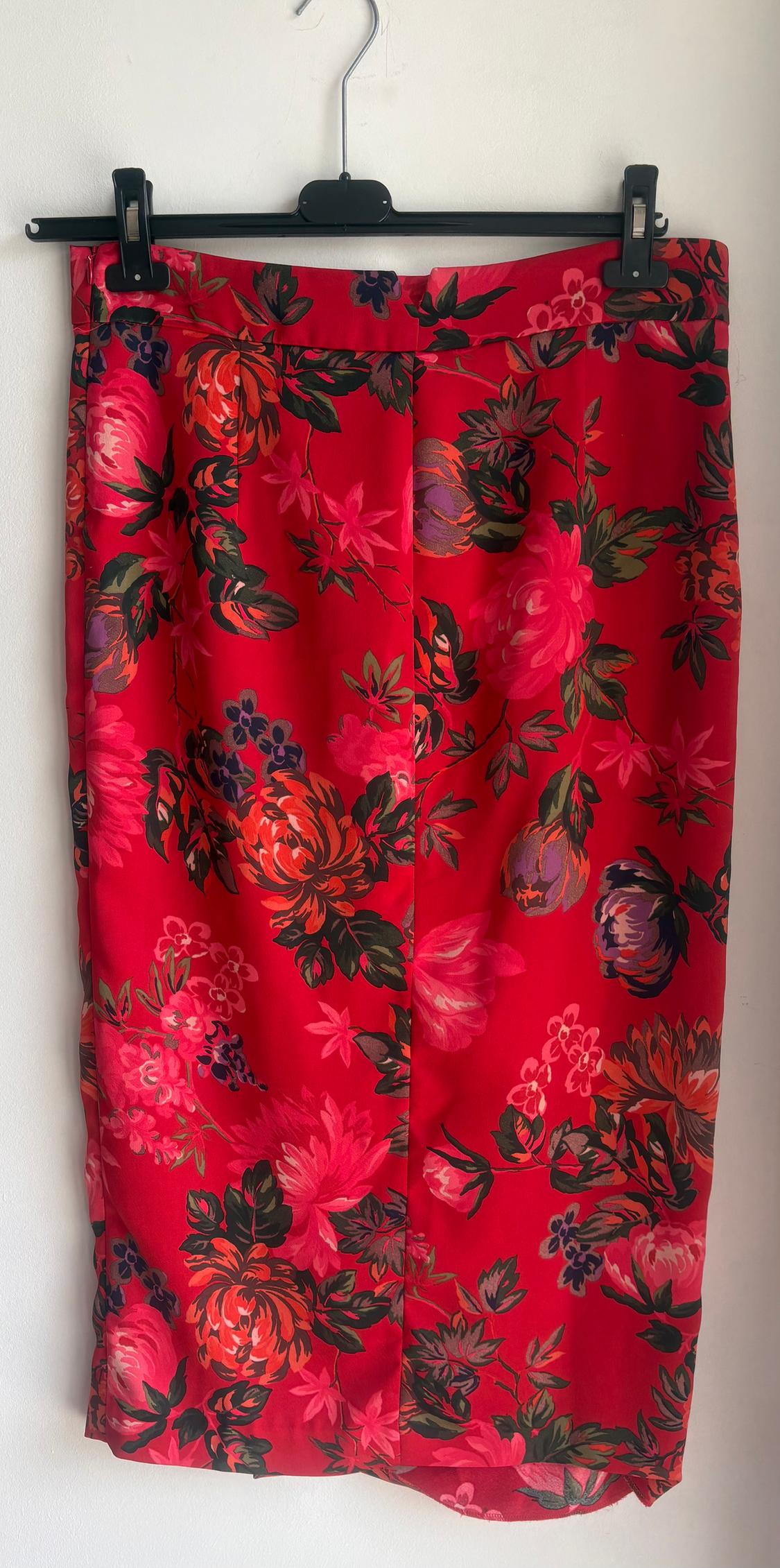 FLORAL PRINT PENCIL SKIRT - Image 2