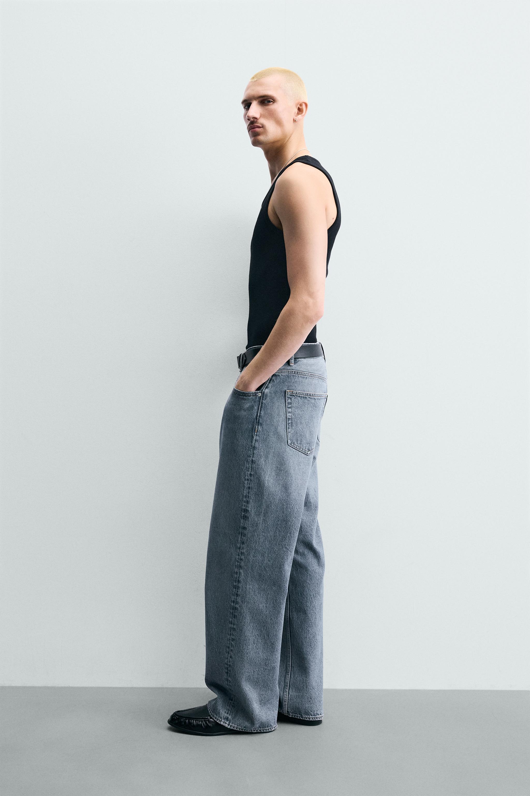 バギーフィットデニムパンツ - ウォッシュブルー | ZARA Japan / 日本