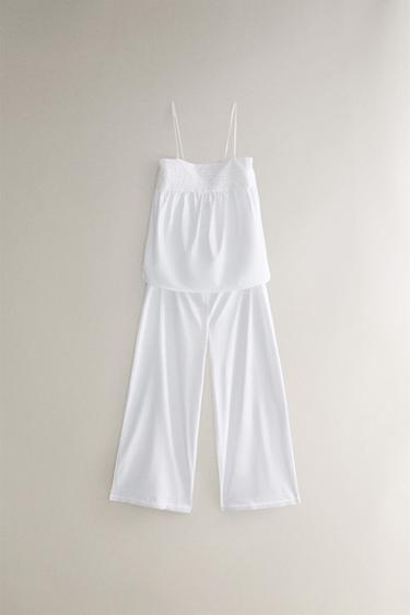 COTTON TROUSERS - White by Zara - Image 4