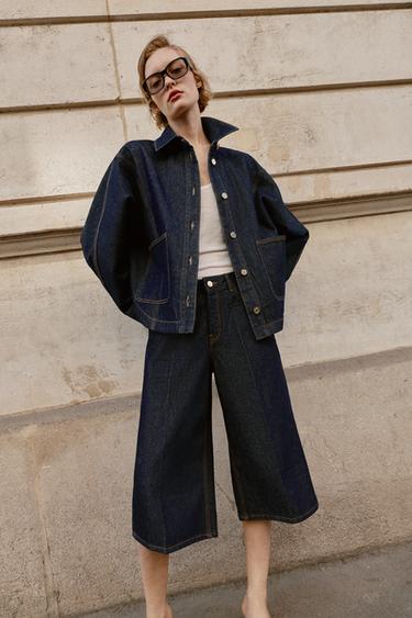 Z1975 LONG DENIM BERMUDA SHORTS - Blue by Zara - Image 0