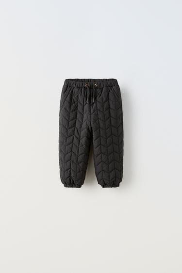 СТЕГАНЫЕ БРЮКИ APRES SKI WATER-REPELLENT — ЧЕРНЫЙ от Zara — изображение 0