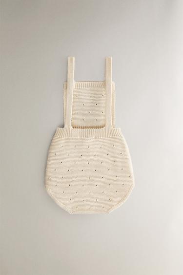 SALOPETTE ENFANT TRICOT - Beige clair de Zara - Image 4