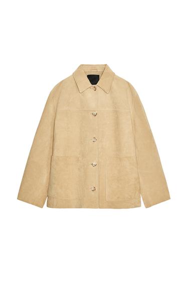 SUEDE LEATHER JACKET ZW COLLECTION LIMITED EDITION