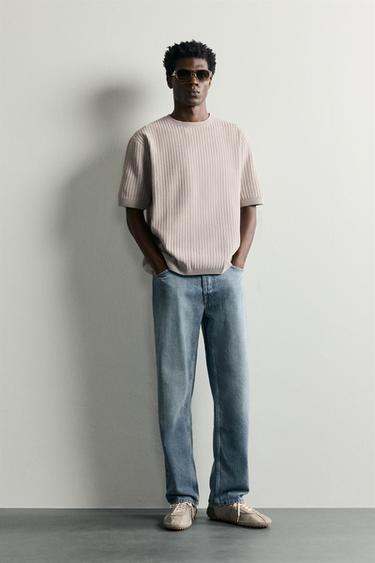 JERSEY CANALÉ REGULAR FIT - Marrón / Topo de Zara - Imagen 0