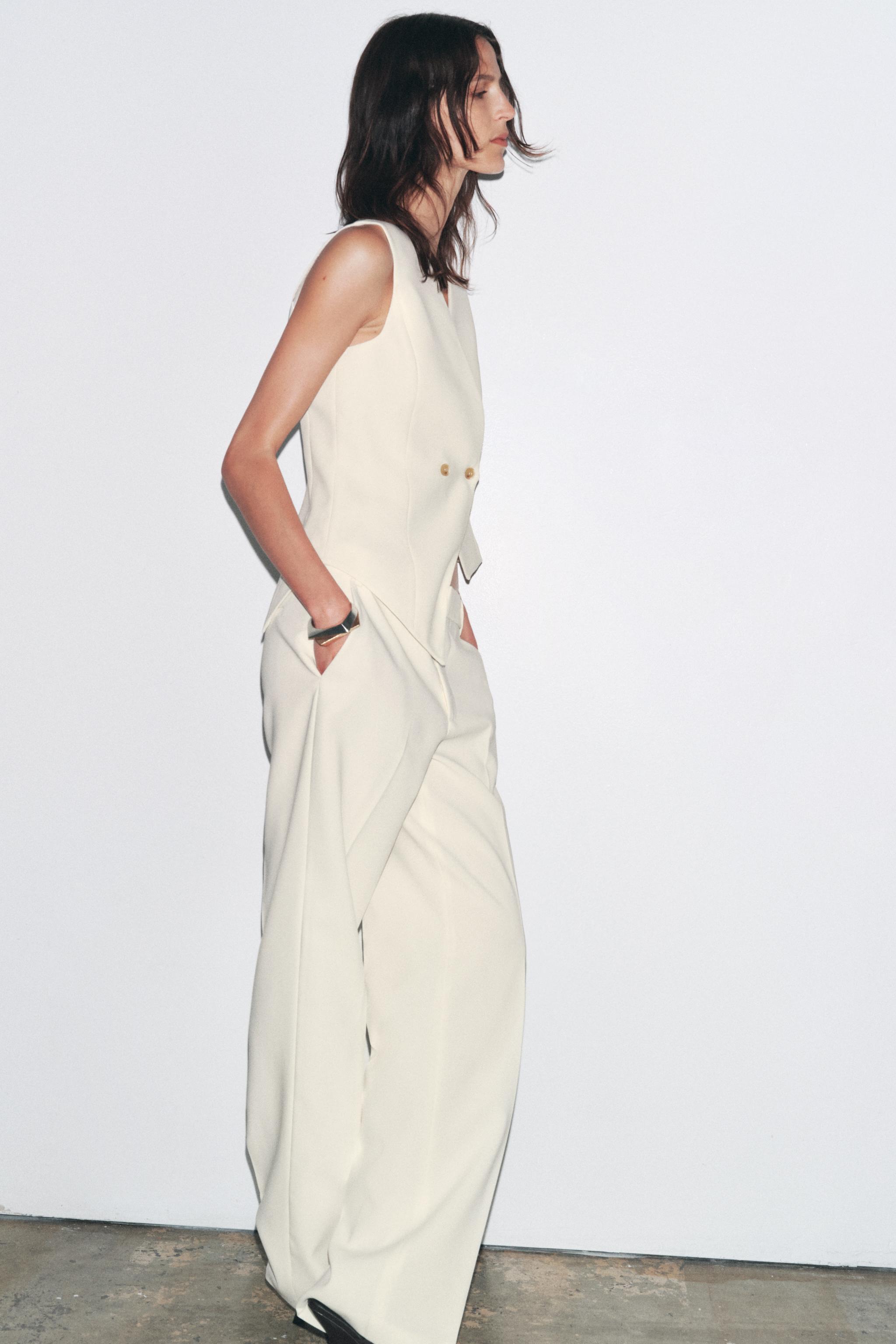 注目 ASYMMETRIC COLLECTION ZW VEST States United ZARA | Ecru - その他