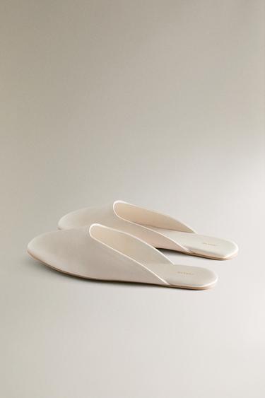 SATEEN MULES - Beige by Zara - Image 3