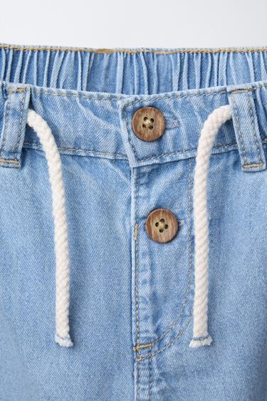 LOOSE-FITTING RELAXED FIT DENIM - Light blue by Zara - Image 2
