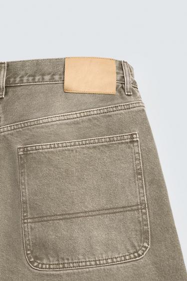 LOOSE FIT JEANS - ecru/khaki by Zara - Image 9
