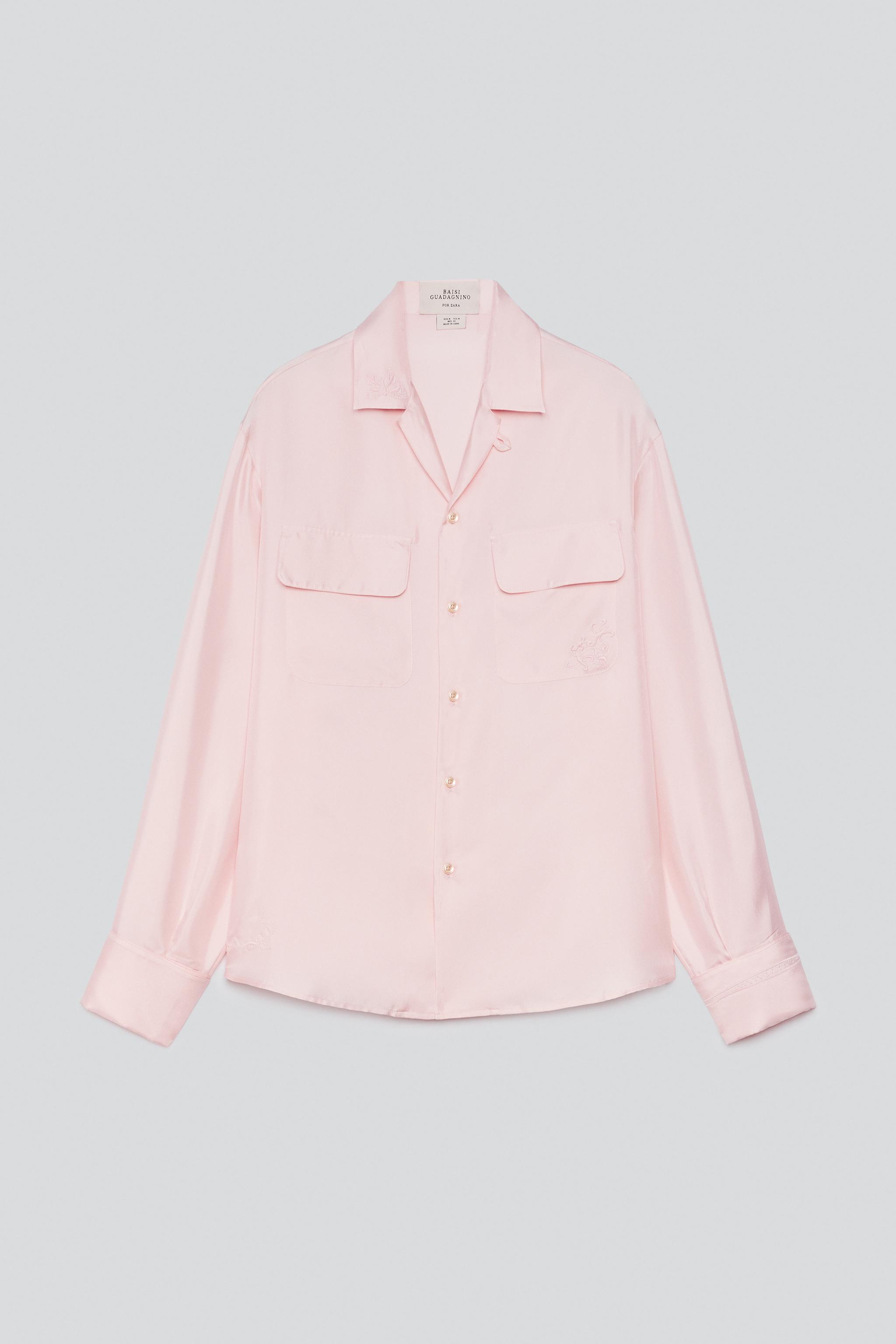 CHEMISE 100% SOIE POCHES