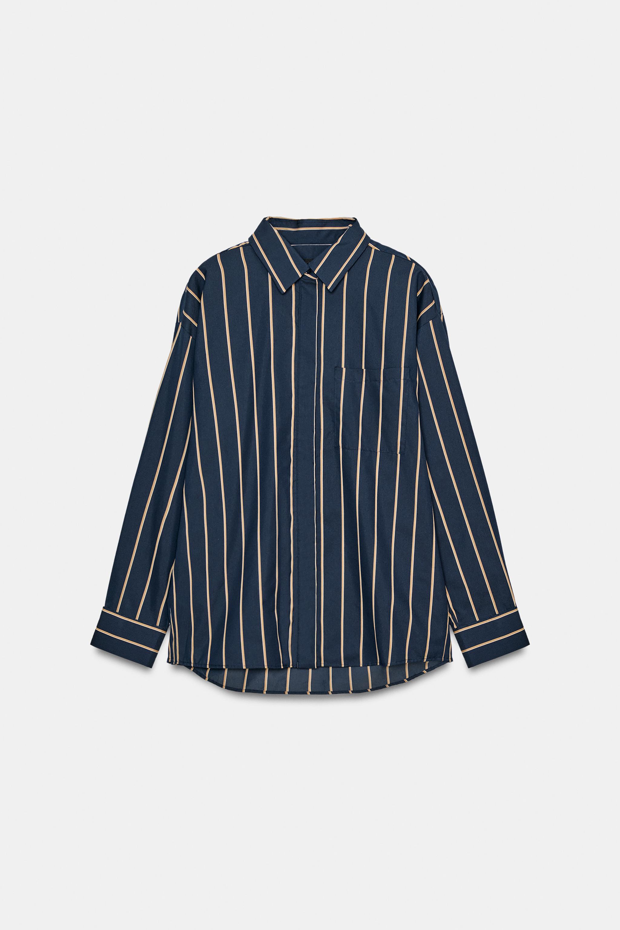 CHEMISE EN POPELINE À RAYURES ZW COLLECTION