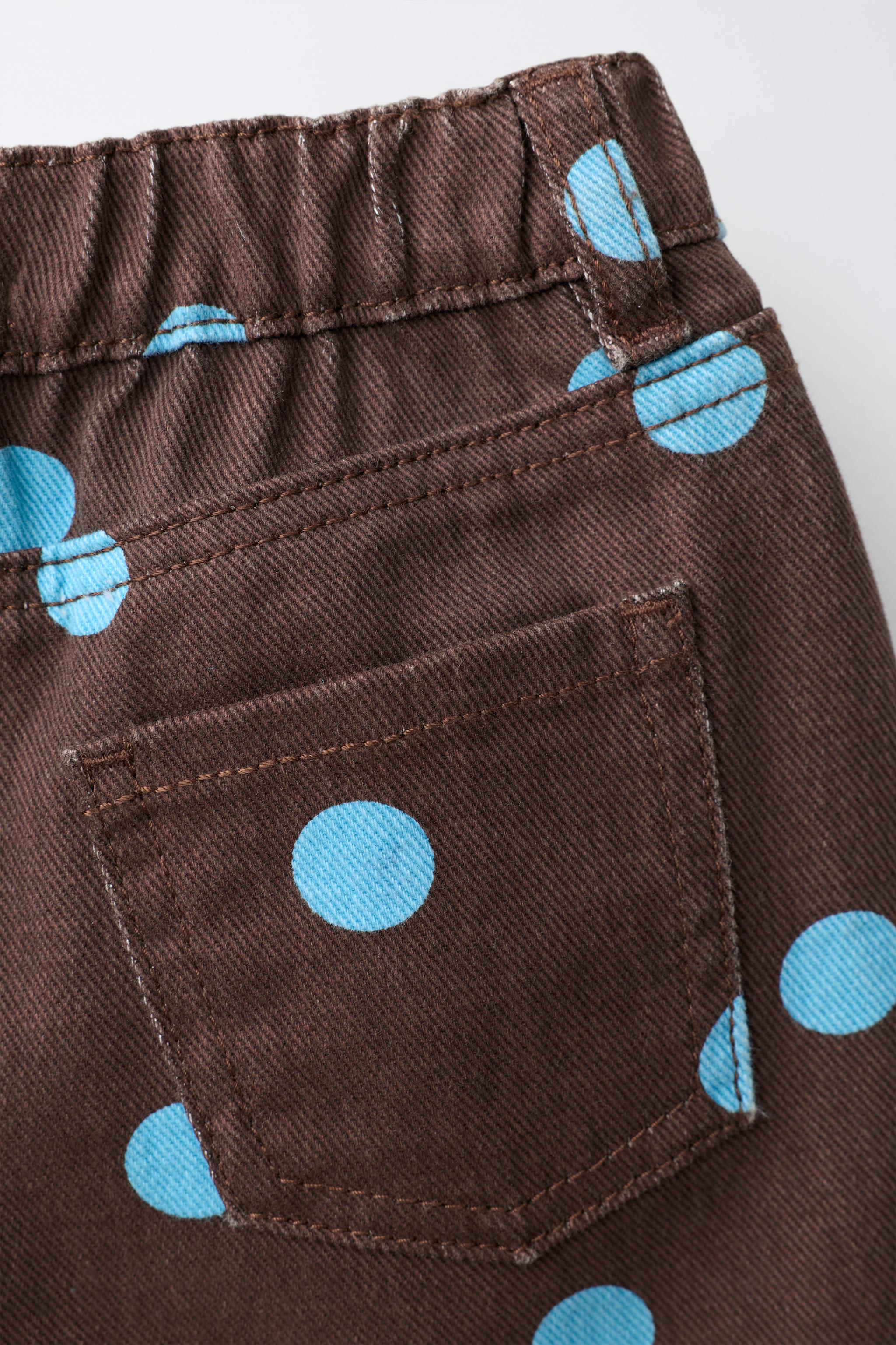 Детские шорты Zara POLKA DOT TWILL SHORTS — фото 5