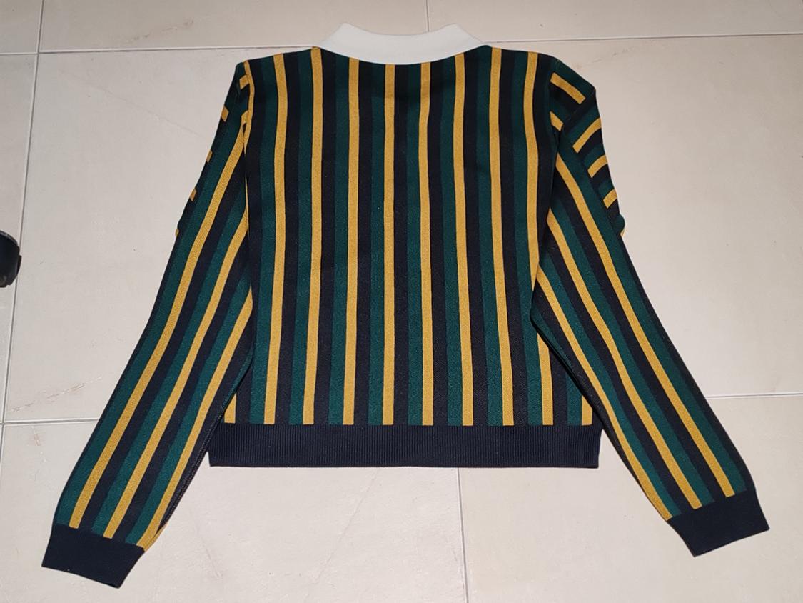 STRIPED POLO KNIT SWEATER - Image 3