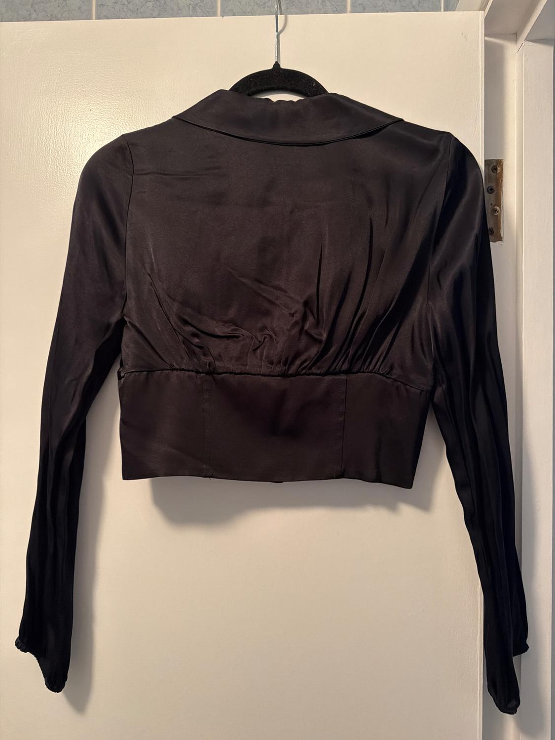 SATIN CORSETRY-INSPIRED BLOUSE - Image 2