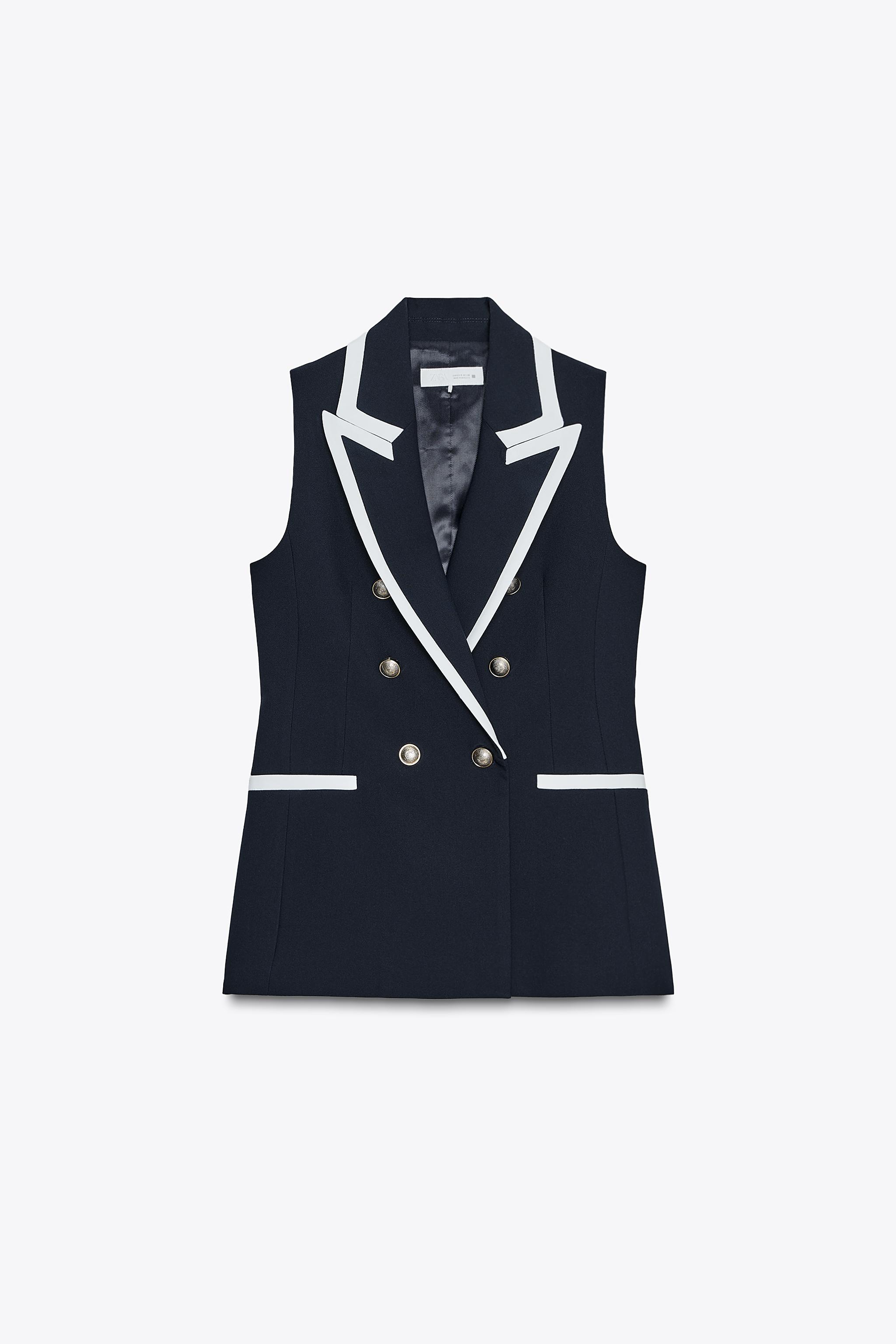 ZARA　セットアップ　ブラック　Size42 ZARA - 新品【ZARA ザラ】オーバーサイズ クロップド ブレザー
