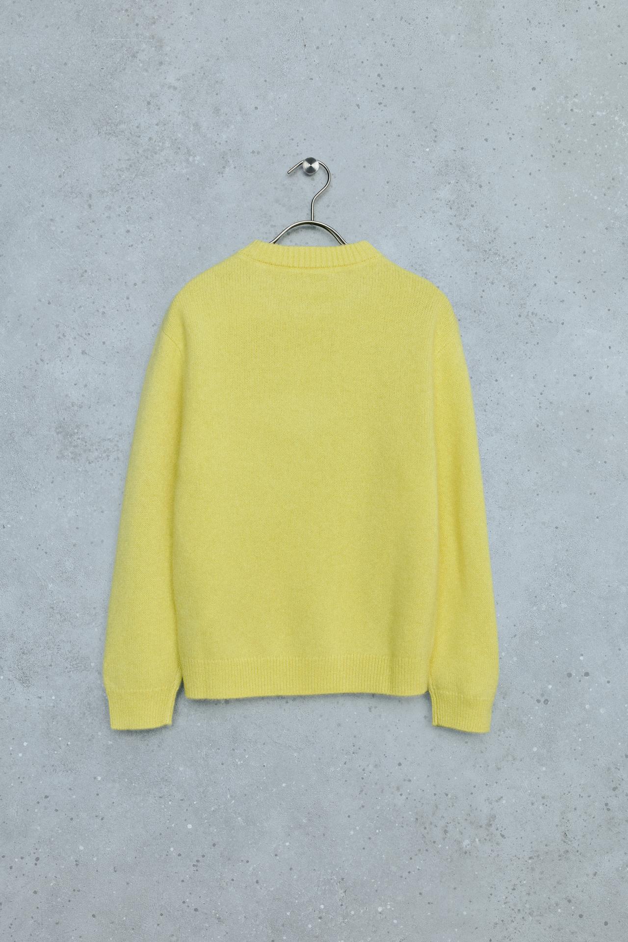 STORIESZ - 100% CASHMERE KNIT SWEATER — Yellow