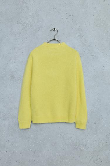 STORIESZ - 100% CASHMERE KNIT SWEATER — Yellow 2