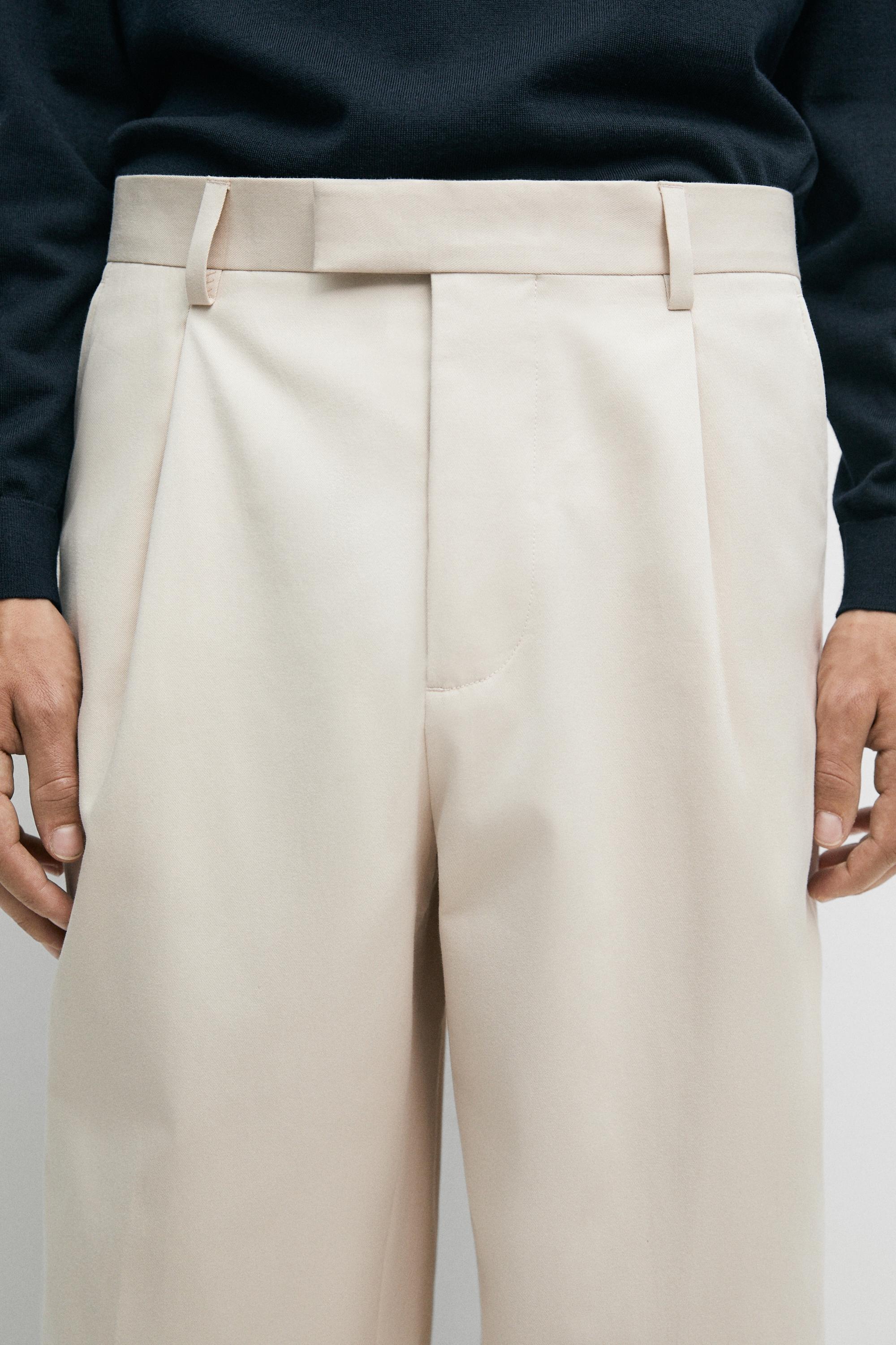 100% cotton darted pants
