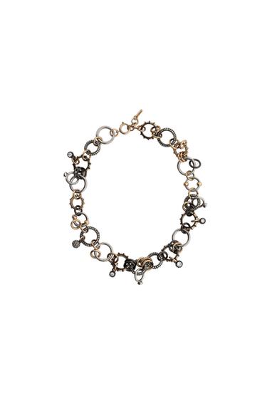 Zaras KEDJEHALSBAND MED KOMBINERADE RINGAR OCH UTSMYCKNING LIMITED EDITION - Guld/silver