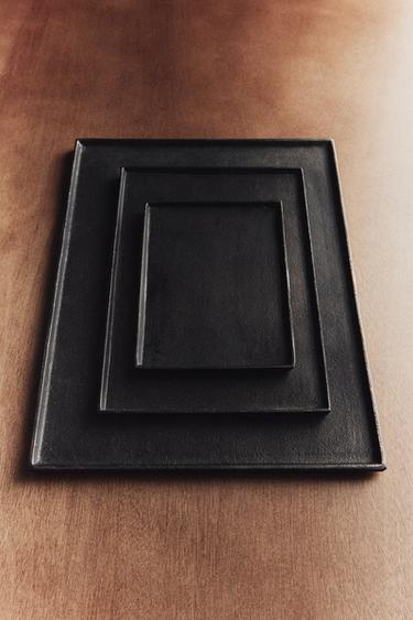 PLATEAU MÉTAL DÉCORATIF - Noir de Zara - Image 5