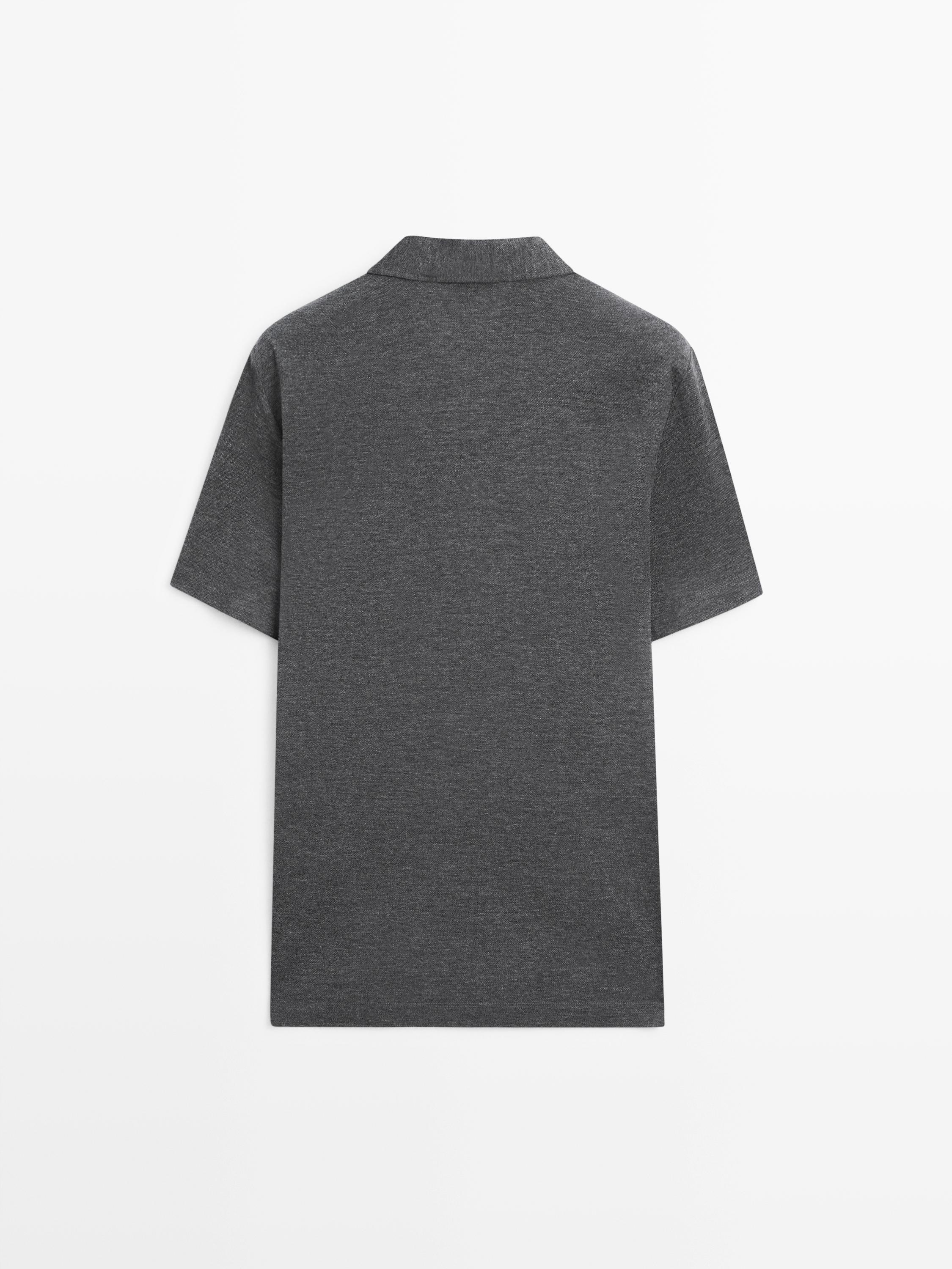 Short sleeve cotton polo shirt