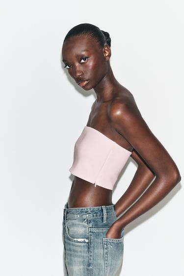 TOP BANDEAU - Rose pastel de Zara - Image 2