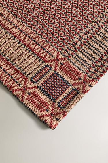 CHRISTMAS JACQUARD TABLE RUNNER - Red by Zara - Image 2