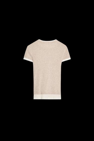 Zara LAYERED TANK TOP - Sand / Marl