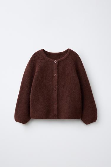 BASIC CARDIGAN — Brown 1