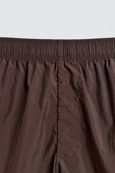 MAILLOT DE BAIN LONG CARGO - Marron foncé de Zara - Image 8