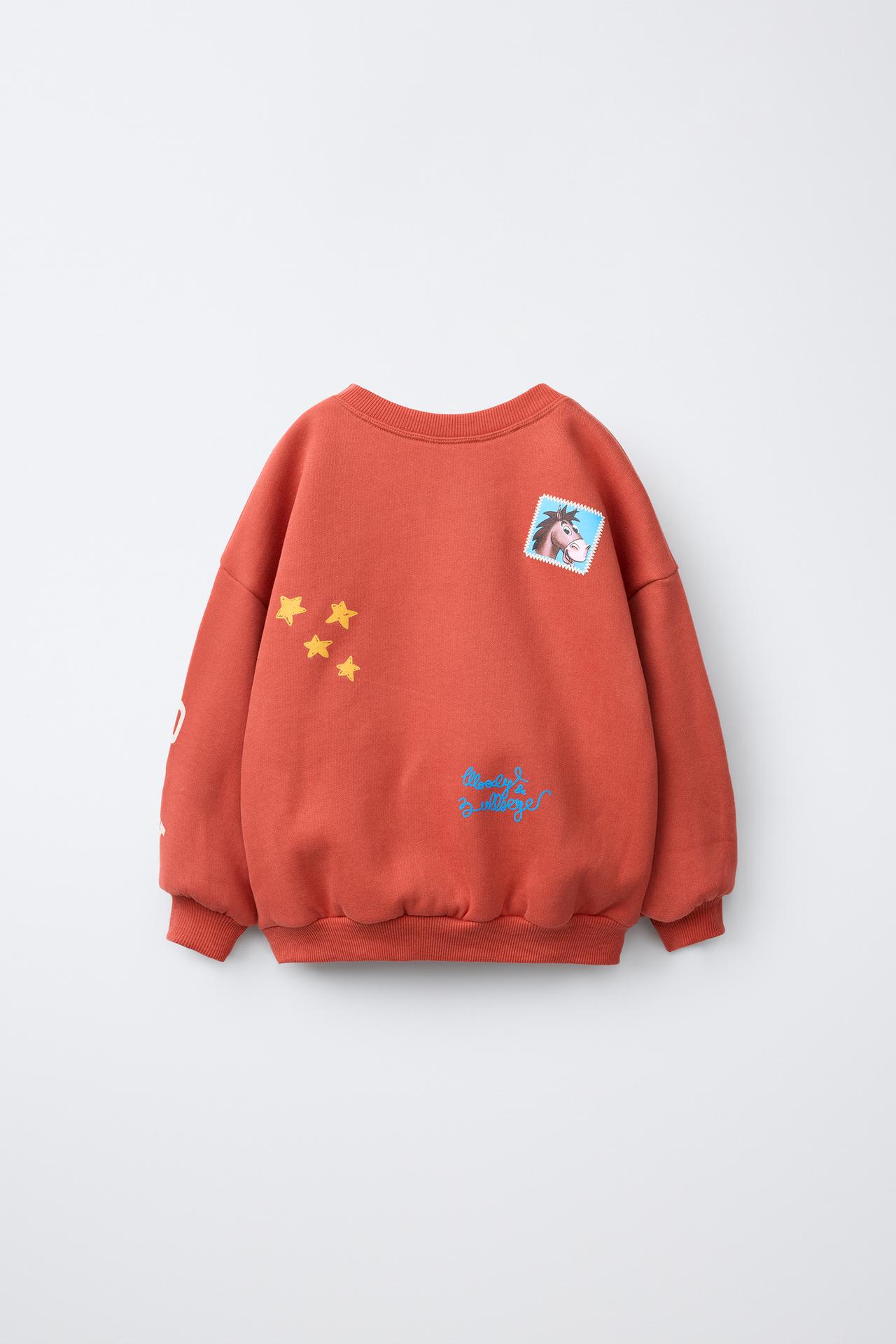 TOY STORY © DISNEY PIXAR PRINTED AND EMBROIDERED SWEATSHIRT — Mid-red