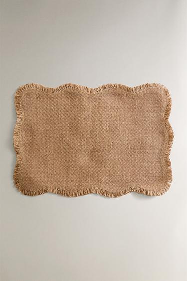 WAVY JUTE PLACEMAT - Ecru by Zara - Image 0