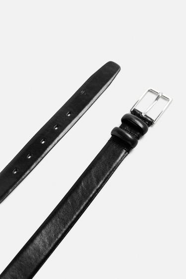 SMART LEATHER BELT - Black by Zara - Image 1