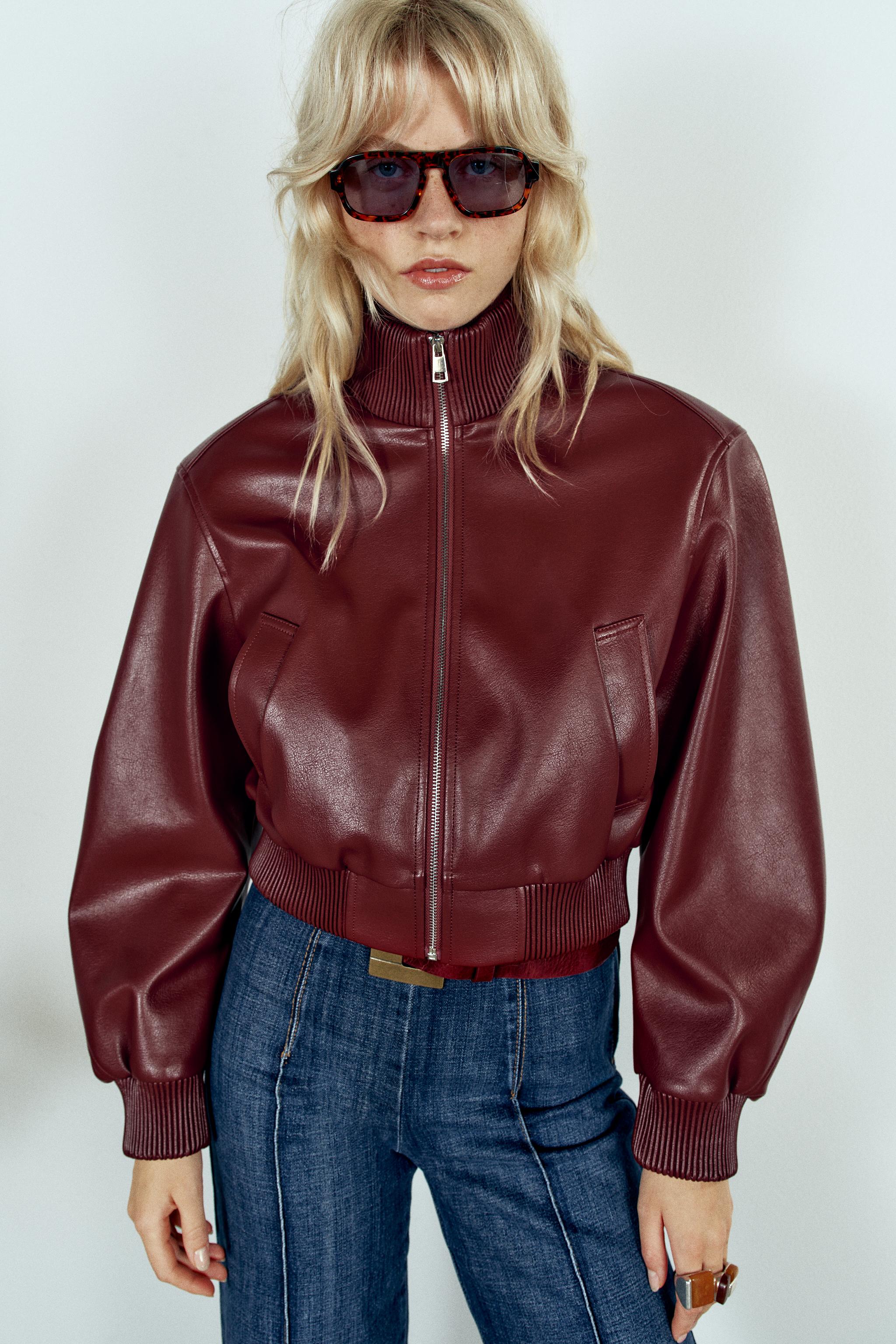 BLOUSON BOMBER COURTE ÉPAULETTES