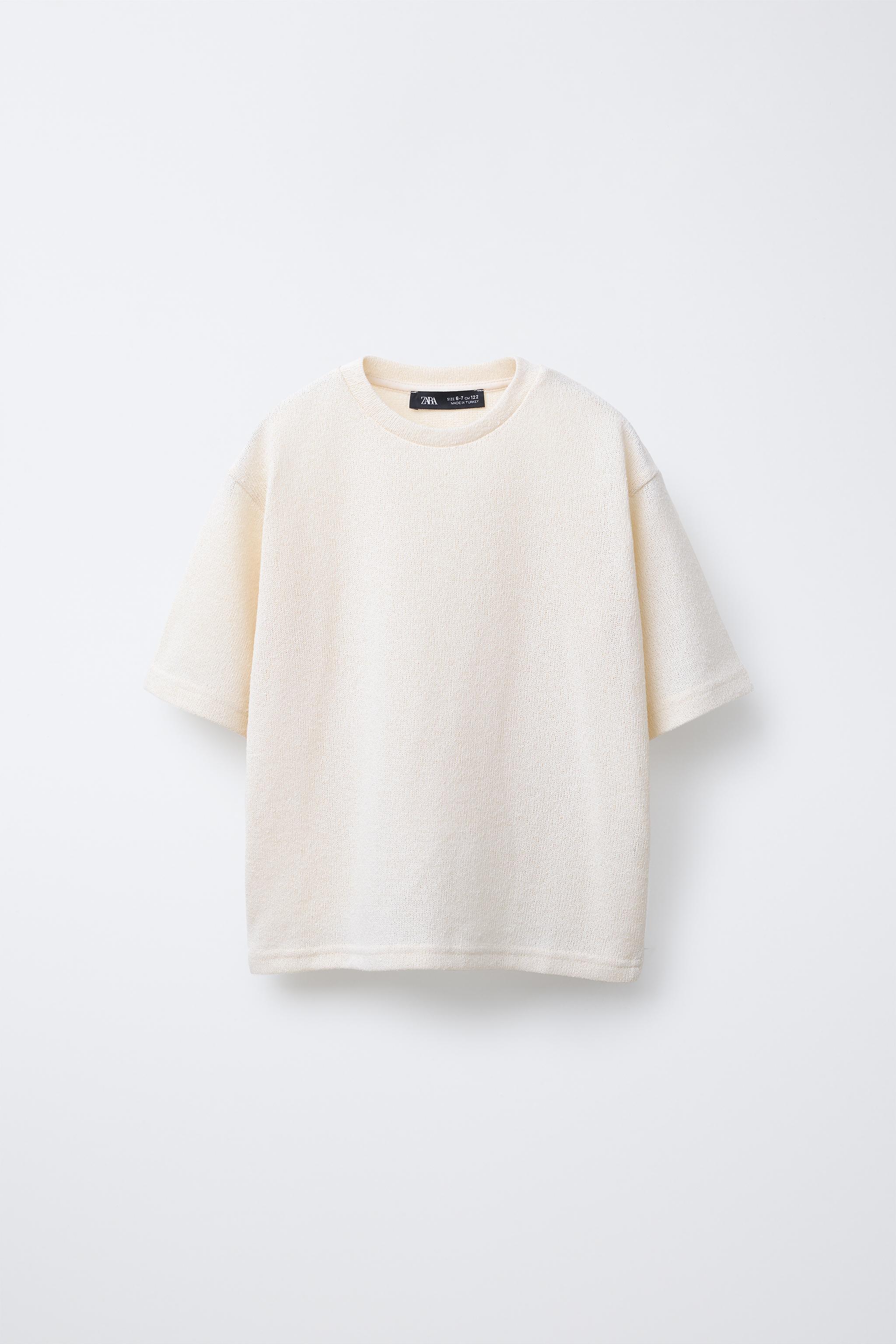 ニット Tシャツ - エクリュ | ZARA Japan / 日本