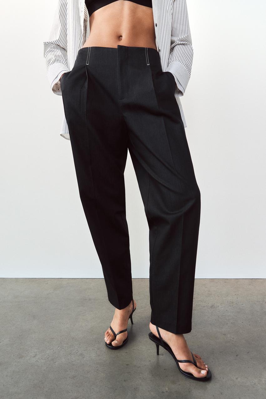 TROUSERS WITH CONTRAST TOPSTITCHING - Indigo