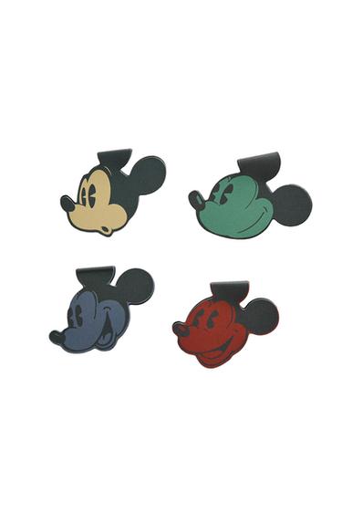 Zara MICKEY & MINNIE ©DISNEY MAGNETIC BOOKMARK PACK (PACK OF 4) - Multicolored