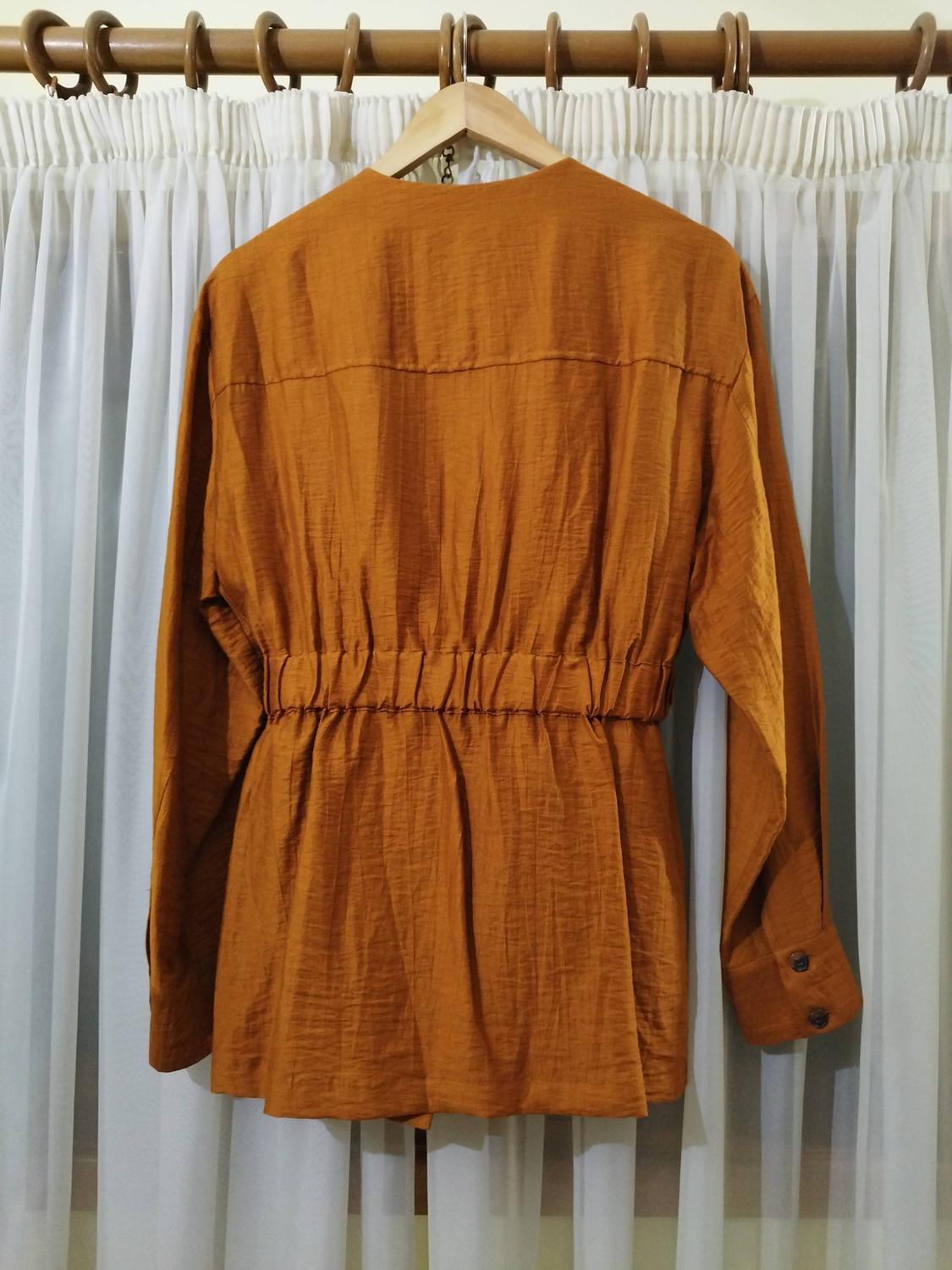 BELTED LINEN BLEND SAFARI JACKET - Image 4