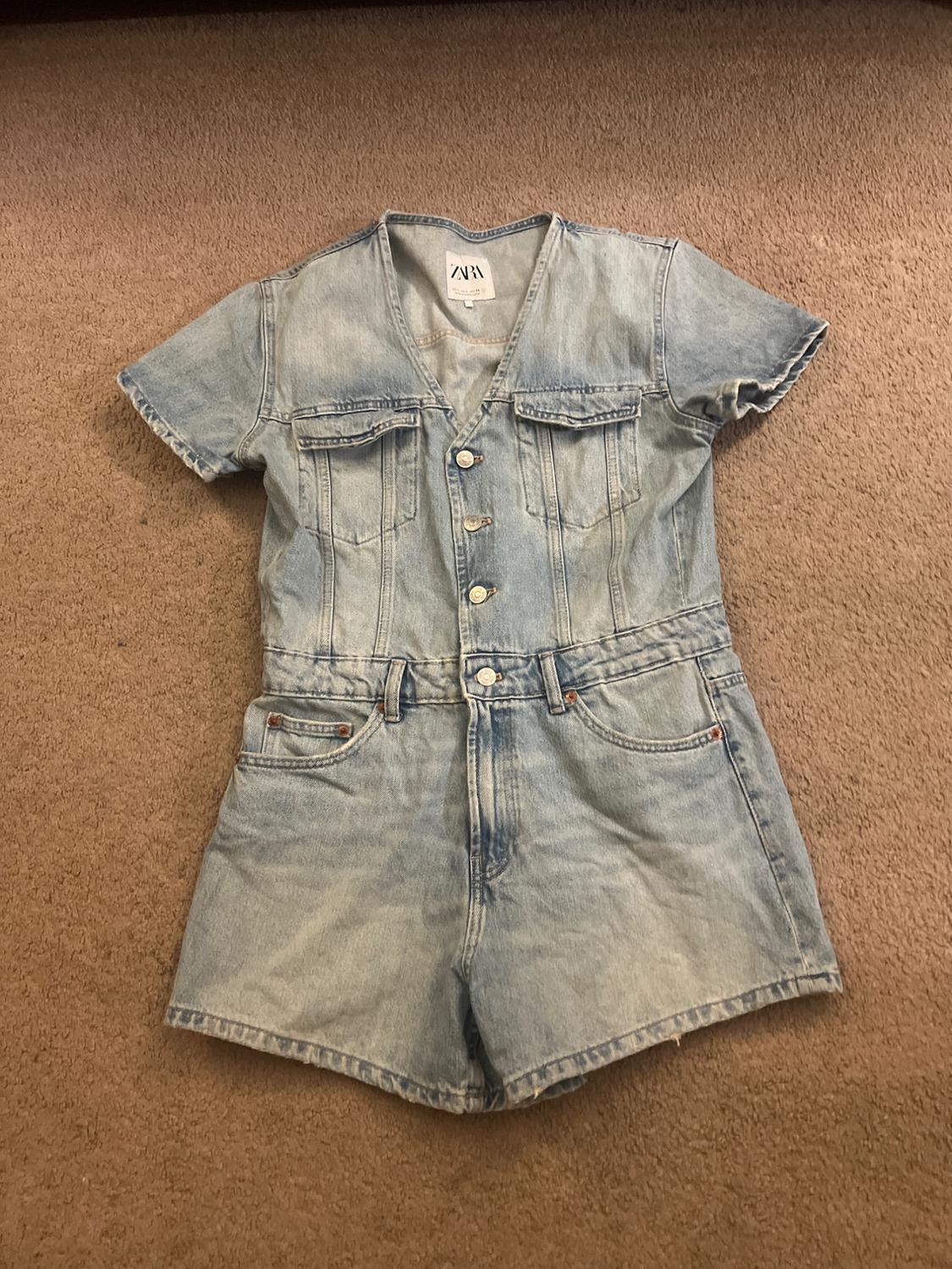 TRF DENIM MINI DRESS
